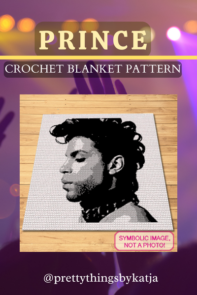 Celebrity Crochet Prince is a Graph Pattern with Written Instructions for Crochet Blanket, PDF Digital Files Click to learn more!