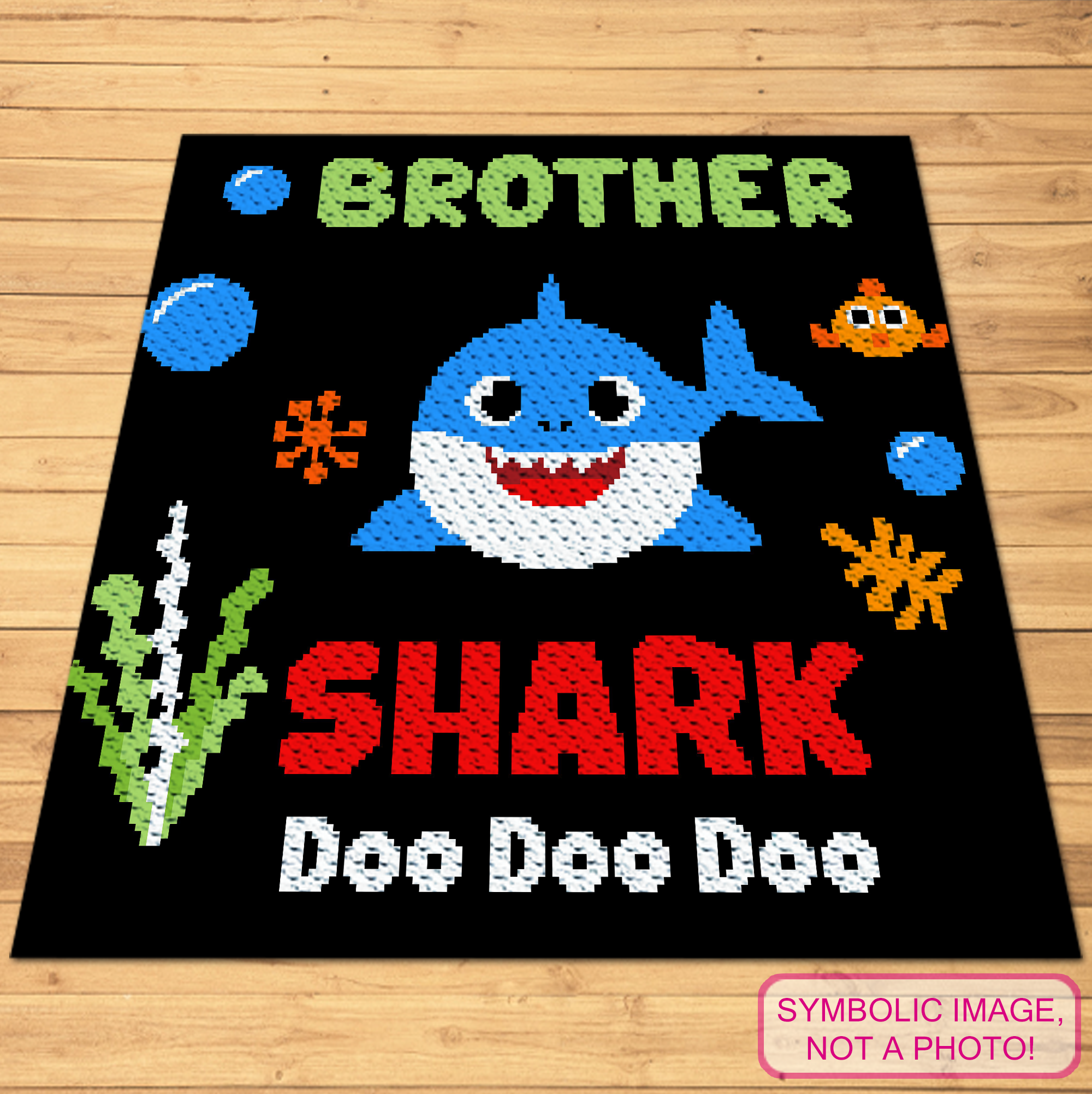 Get ready to dive into fun with the "Brother Shark" C2C Crochet Pattern!  Featuring the energetic and playful Brother Shark, this pattern is the perfect way to add a lively touch to your crochet projects. Click to learn more!