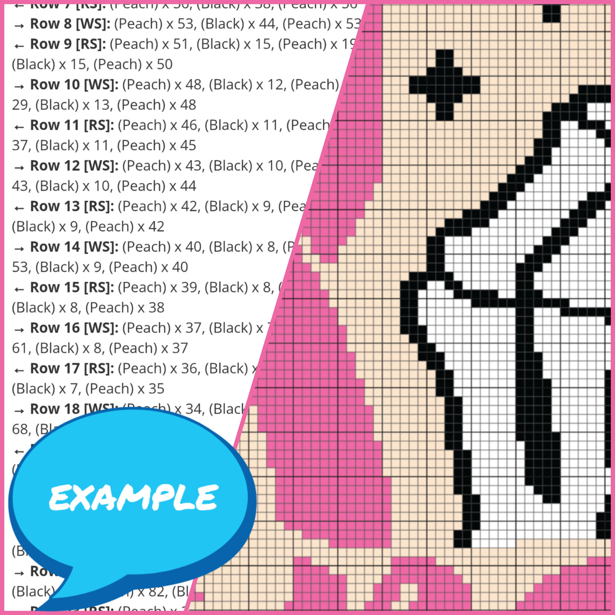 Fuck Cancer Skeleton – Middle Finger Crochet Pattern is a bold cancer-awareness graphghan design featuring a pink awareness ribbon, a skeleton hand giving the middle finger, and the words “Fuck Cancer.” It is designed for single crochet/tapestry crochet and can be made as either a pillow or a blanket.