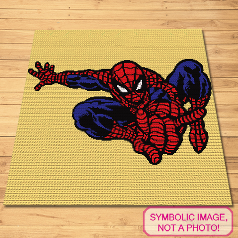 Spiderman - Tapestry Crochet Blanket Pattern