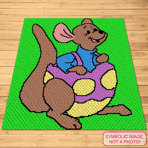 Easter Roo Pattern - C2C Crochet Blanket Pattern