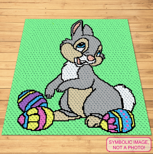 Easter Thumper Pattern - C2C Crochet Blanket Pattern