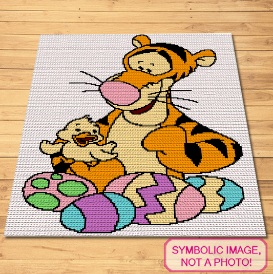 Easter Tiger Pattern - SC Crochet Blanket Pattern