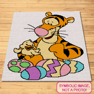 Easter Tiger Pattern - SC Crochet Blanket Pattern