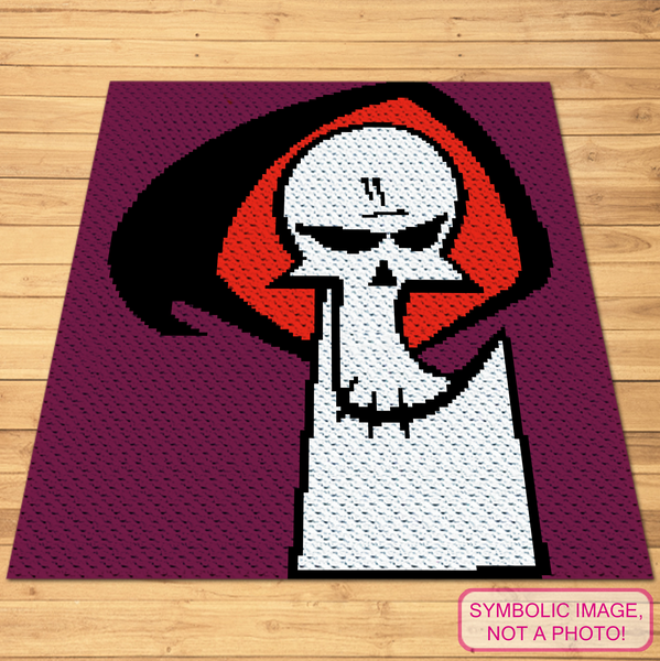 Corner-to-Corner magic awaits! Dive into our FREE Grim Reaper C2C crochet pattern and celebrate the iconic "Grim and Evil" cartoon in a whole new way. Click to Download!