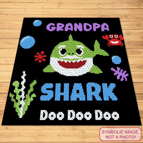 Bring the wise and adventurous spirit of the Shark Family's elder to your crochet projects with the "Grandpa Shark" C2C Crochet Pattern!  Featuring the charming and lovable Grandpa Shark, this pattern is perfect for adding a touch of fun and nostalgia to your creations. Clickto learn more!