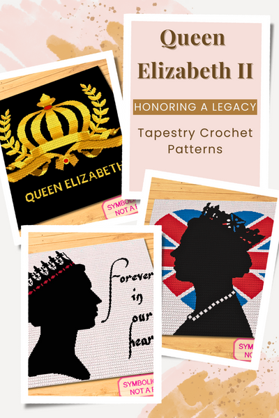 Crochet Queen Elizabeth Pattern is a Graph Pattern with Written Instructions for Crochet Blanket, PDF Digital Files. Click to learn more!