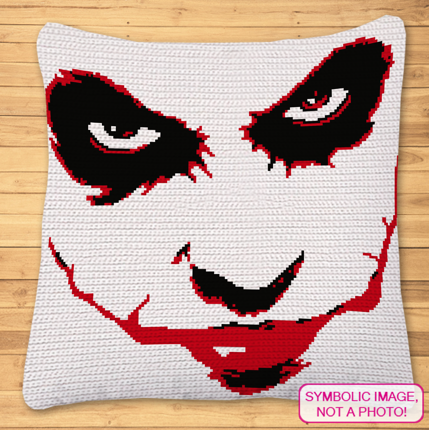 Get the best of both worlds with our Joker Crochet Pattern Bundle, featuring both SC (Single Crochet) and C2C (Corner to Corner) designs. Perfect for fans who love to crochet and want to add a touch of villainous flair to their collection.

Crochet Jocker is a Crochet BUNDLE, a Graph Pattern with Written Instructions for Crochet Blanket and Pillow, PDF Digital Files.
Click to learn more!