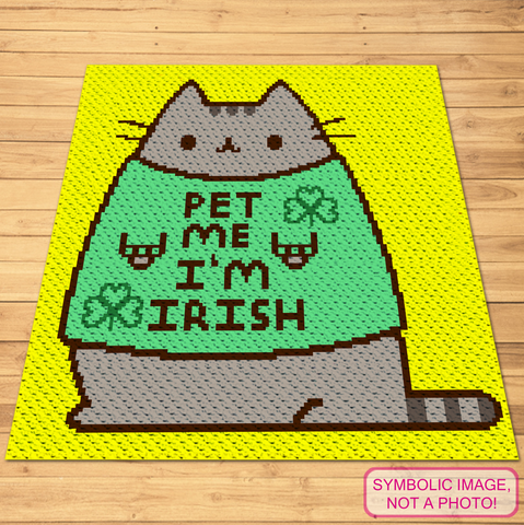 Grab your free C2C Irish Pusheen Cat Pattern at Pretty Things By Katja and crochet your way to a purrfect St. Patrick's Day!