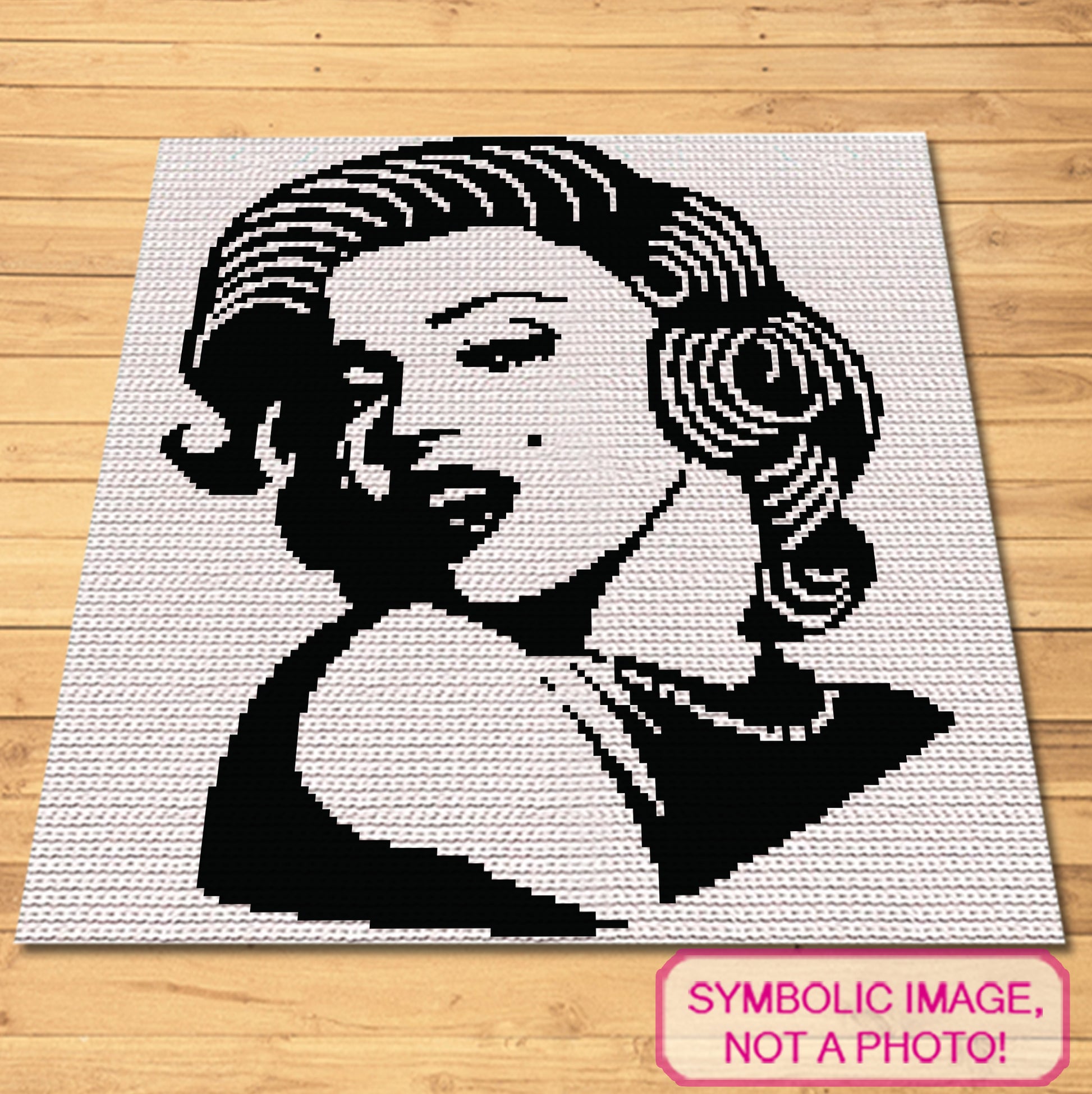 Bring the timeless glamour of Marilyn Monroe to life with this SC (Single Crochet) blanket pattern featuring her iconic close-up portrait. Capturing her radiant beauty and magnetic presence, this pattern is perfect for fans who want to add a touch of classic Hollywood elegance to their home decor. Perfect for advanced crocheters looking to create a stunning tribute to a screen legend.

Click to learn more!