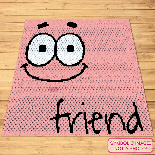 Best Friend Blanket Bundle - Spongebob and Patrick C2C Crochet Patterns