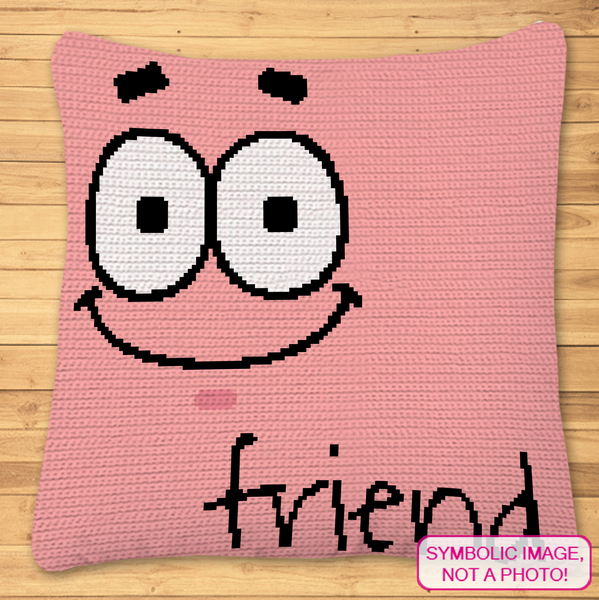 Best Friend Pillow Bundle - Spongebob and Patrick SC Crochet Patterns