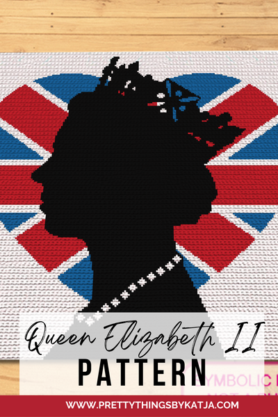 Crochet Queen Elizabeth Pattern is a Graph Pattern with Written Instructions for Crochet Blanket, PDF Digital Files. Click to learn more!