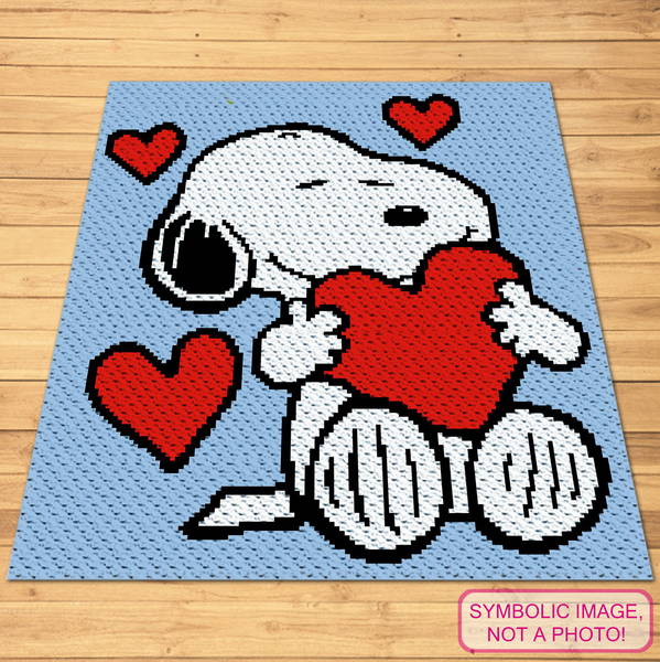 Snoopy - C2C Crochet Blanket Pattern