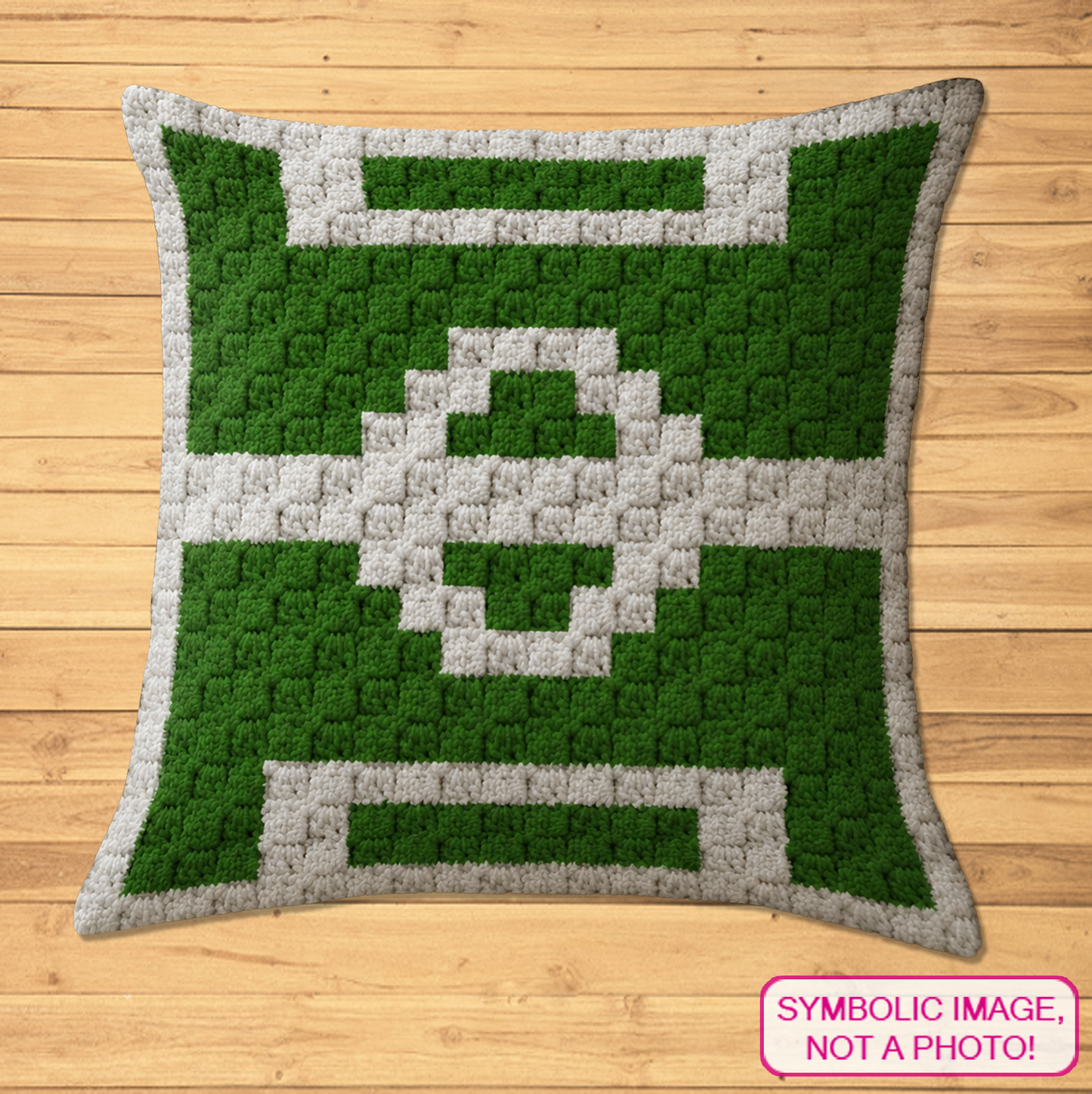 C2C crochet football pitch pillow pattern for soccer players, kids, coaches, teams, and sports gifts.
Beginner-friendly C2C crochet pillow pattern featuring a soccer field design in 20 x 20 blocks.