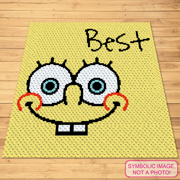 Best Friend Blanket Bundle - Spongebob and Patrick C2C Crochet Patterns