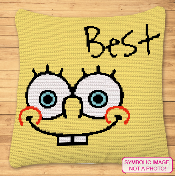 Best Friend Pillow Bundle - Spongebob and Patrick SC Crochet Patterns