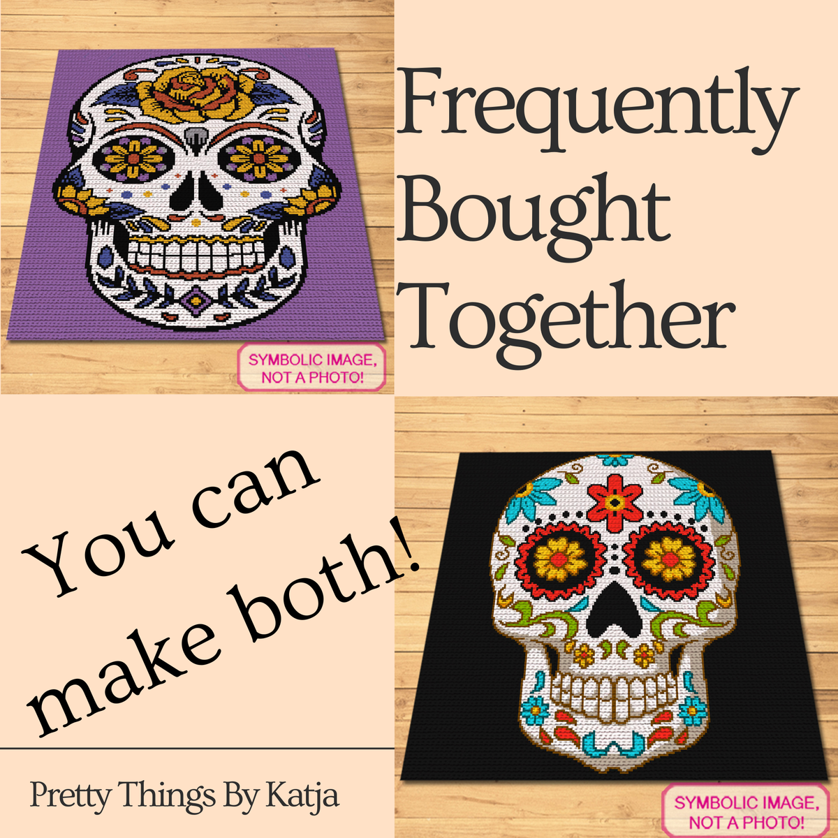 Sugar Skull Crochet Blanket Pattern, SC Graphghan Pattern, Dia de los Muertos Crochet, Skull Blanket PDF

Create a bold and colorful handmade blanket with this beautiful Sugar Skull SC Crochet Blanket Pattern! 💀🌸🧶