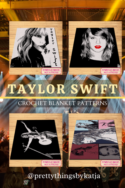 Bring Taylor Swift's signature style into your home with our crochet blanket pattern. Crafted for fans to enjoy, this pattern features a stunning portrait that's as captivating as Taylor's music.

Celebrity Crochet Taylor Swift Pattern is a Graph Pattern with Written Instructions for Crochet Blanket, PDF Digital Files