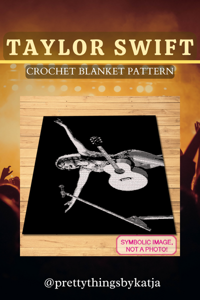 With this SC (Single Crochet) Blanket Pattern, you can create a crochet masterpiece that brings the excitement of a live concert into your home.&nbsp;

This detailed design showcases an iconic moment of a celebrated artist on stage, guitar in hand, evoking the dynamic energy of a live performance.&nbsp;

Ideal for fans who want to immortalize their admiration through their craft, this pattern transforms yarn into a tribute that resonates with musical passion and the spirit of live performances.