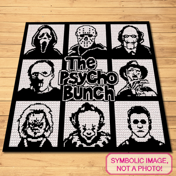 The Psycho Bunch Crochet Pattern - SC Crochet Blanket Pattern