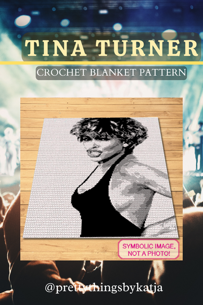 Celebrate the Queen of Rock 'n' Roll with this Tina Turner SC crochet blanket pattern. Perfect for fans, this detailed design captures her powerful presence and iconic style. Add a touch of musical legend to your crochet projects!

Celebrity Crochet Tina Turner Pattern is a Graph Pattern with Written Instructions for Crochet Blanket, PDF Digital Files

Click to learn more!