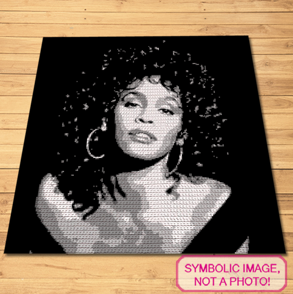 Whitney Houston Crochet Blanket Pattern Bundle - Unleash Your Creative Soul!  A special project for all Whitney Houston fans out there! My Crochet Blanket Pattern brings the Superstar to your living room. Purchase now and get crafting! Click to learn more!