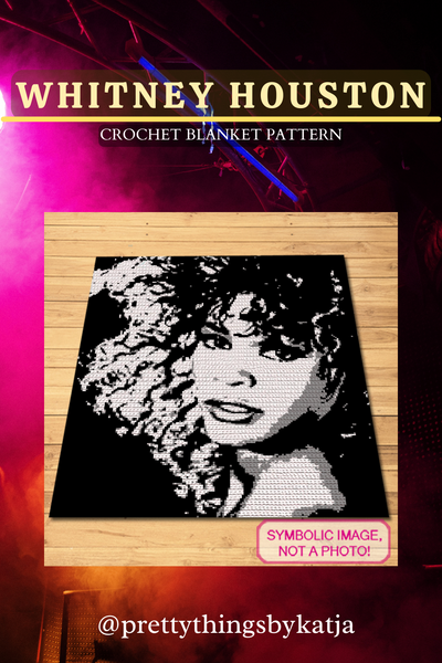 Experience the rhythm of every stitch as you create your very own Whitney Houston crochet blanket. Shop now and let each stitch resonate with her unforgettable music. Celebrity Crochet Whitney Houston Pattern is a Graph Pattern with Written Instructions for Crochet Blanket, PDF Digital Files. Click to learn more!