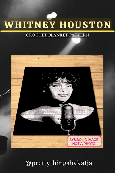 Crochet your way into the heart of Whitney Houston's legacy with my distinctive blanket pattern. It's more than a project; it's a creative journey. Get yours today! 

 Celebrity Crochet Whitney Houston Pattern is a Graph Pattern with Written Instructions for Crochet Blanket, PDF Digital Files