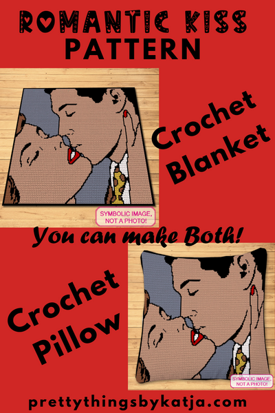 Valentines Day Pattern - Tapestry Crochet Blanket and Pillow Pattern with Written Instructions. Click to learn more!