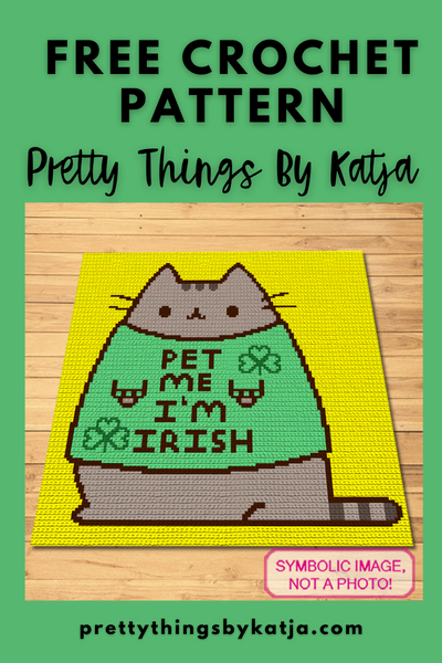 St. Patrick's Day FREE Crochet Blanket Pattern. PDF Download. Don't you just love this Cute Irish Cat Pattern. And it is FREE. How does it get any better than that? This FREE Pusheen Cat Crochet Pattern includes Graphs, and Written Instructions for a Crochet Blanket, and Crochet Pillow. Click to Download!