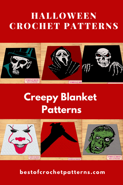 Halloween Crochet Patterns - Creepy Blanket Patterns. Click to learn more!