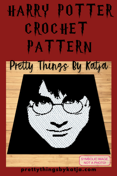 Harry Potter Crochet Pattern BUNDLE - Crochet Celebrity Daniel Radcliffe is a Crochet BUNDLE, a Graph Pattern with Written Instructions for a C2C Crochet Blanket Pattern, and a Tapestry Crochet Pillow; PDF Digital Files. Click to learn more!