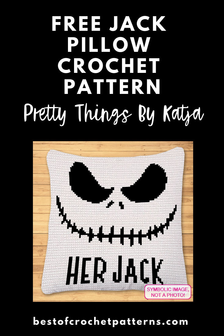 Her Jack - FREE Halloween Crochet Pillow Pattern
