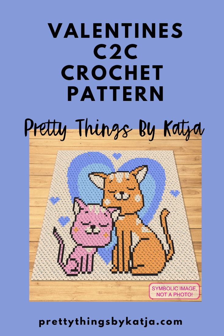 C2C Cat Blanket Pattern with Written Instructoins. Perfect Gift for a Cat Lover. Click to learn more!