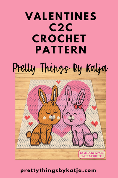 C2C Bunny Pattern with Written Instructions. Click to learn more!