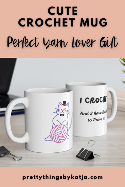 Warm-up with a nice cuppa out of this Crochet ceramic coffee mug. Make that "aaahhh!" moment when you finally get a chance to crochet even better with this cute Crochet Mug. It is the perfect gift for the coffee, tea, and chocolate lovers who enjoy Crocheting and Yarn. Click for more!