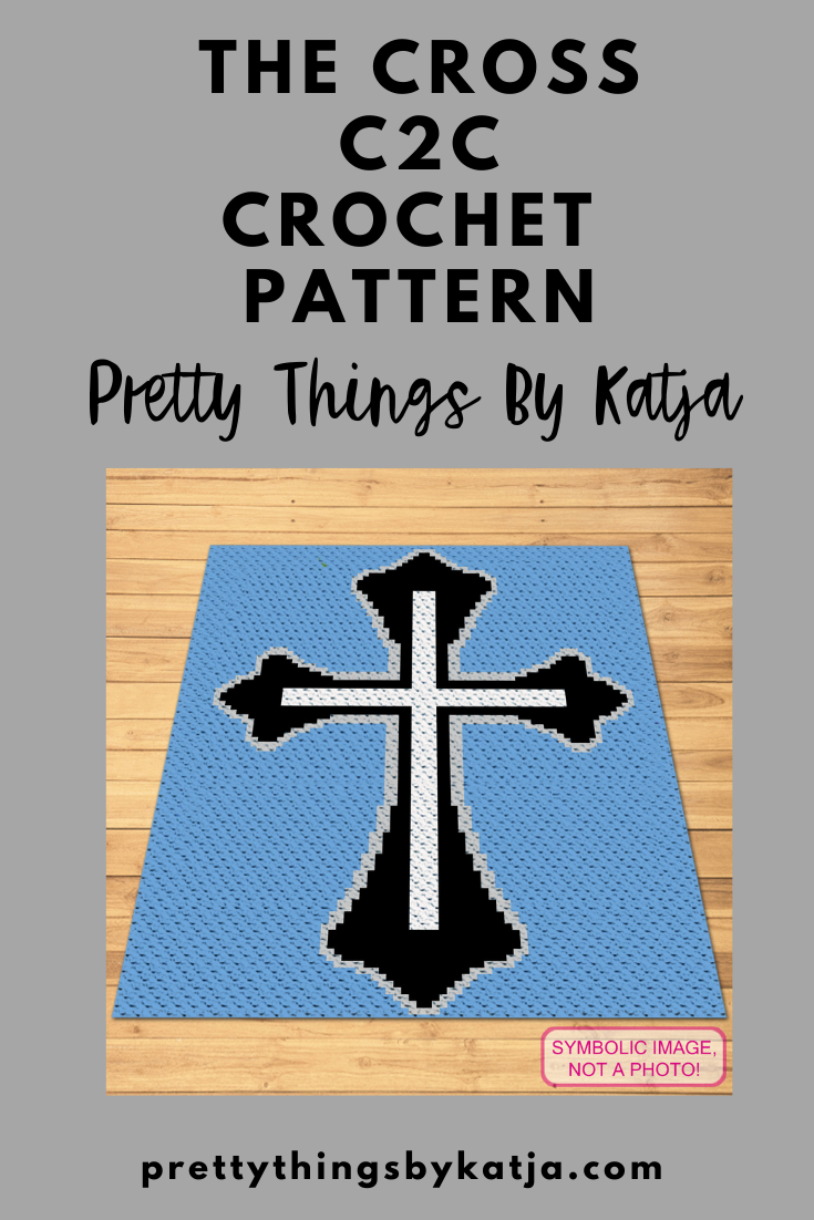 Crochet Cross Pattern, Crochet BUNDLE: Crochet Pillow Pattern, C2C Graphgan Pattern