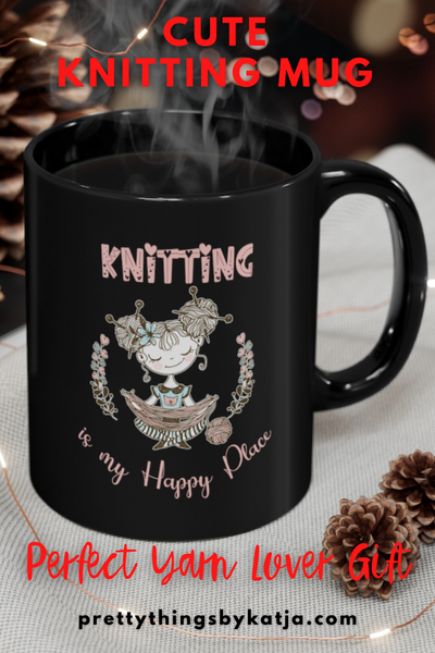 Warm-up with a nice cuppa out of this Knitting ceramic coffee mug. Make that "aaahhh!" moment when you finally get a chance to knit even better with this cute Knitting Mug. This is the perfect gift for the coffee, tea, and chocolate lovers who enjoy Crafting and Yarn. A White Crochet Mug is also available. Click for more!