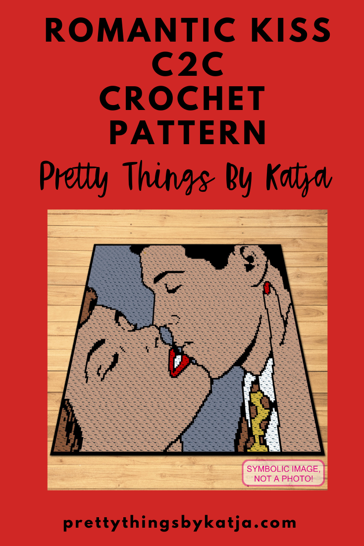 C2C Graphgan Pattern with Written Instructions. Retro Crochet Pattern, perfect for Comic Book Lover. Click for more!