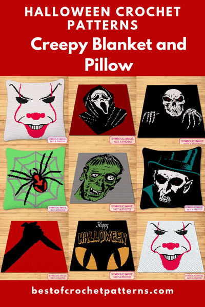 Halloween Crochet Patterns - Crochet Blanket and Pillow Patterns - Click to learn more!