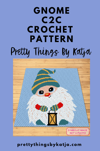 Crochet Gnome Blanket Pattern  - Crochet Bundle: C2C Christmas Blanket and Crochet Pillow Pattern. Click to learn more!