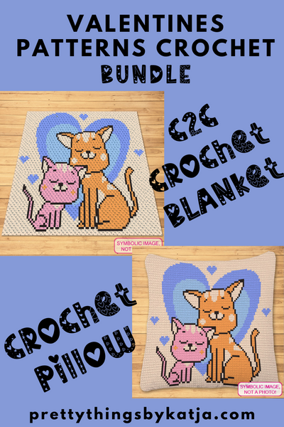 Crochet Cat Pattern is a Graph Pattern with Written Instructions, PDF Digital Files. This BUNDLE includes a C2C Blanket Pattern, and Tapestry Crochet Blanket, and Pillow Pattern. Both with Written Instructions. Separate Patterns are also available. Click to learn more!