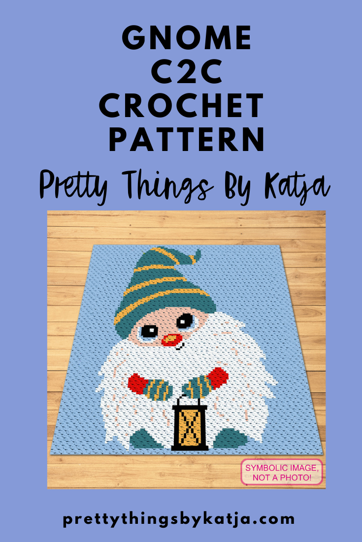 Crochet Gnome Pattern - Christmas Crochet Blanket Pattern with Written Instructions