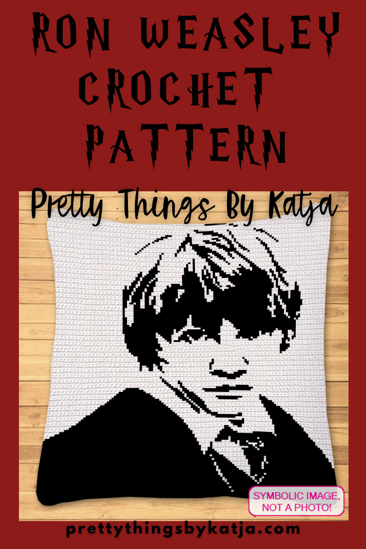 Harry Potter Patterns - Ron Weasley - Crochet Celebrity Rupert Grint, is a Crochet BUNDLE, a Graph Pattern with Written Instructions for a C2C Crochet Blanket Pattern, and a Tapestry Crochet Pillow; PDF Digital Files. Click to learn more!
