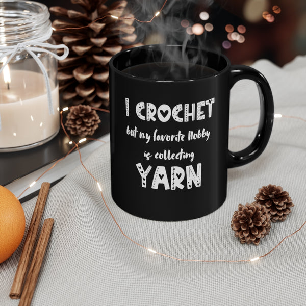 Warm-up with a nice cuppa out of this Crochet ceramic coffee mug. Make that "aaahhh!" moment when you finally get a chance to crochet even better with this cute Crochet Mug. It is the perfect gift for the coffee, tea, and chocolate lovers who enjoy Crocheting and Yarn. It is also available in White Color. Click for more!