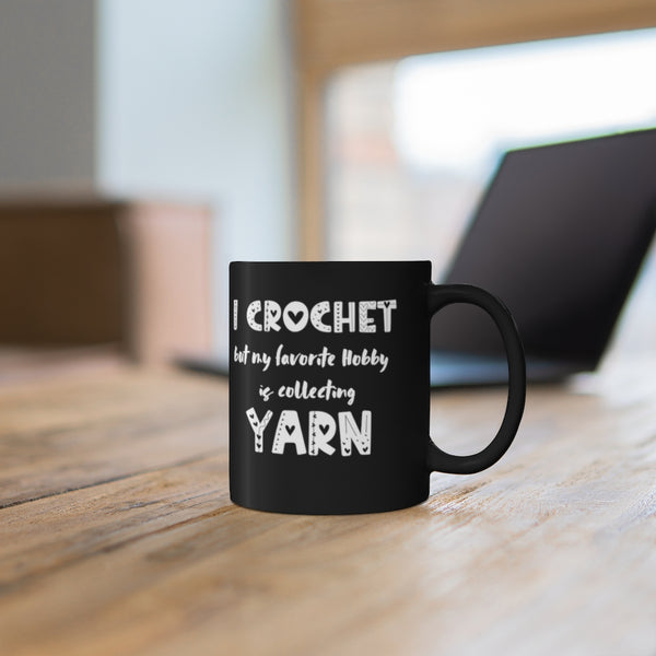 Warm-up with a nice cuppa out of this Crochet ceramic coffee mug. Make that "aaahhh!" moment when you finally get a chance to crochet even better with this cute Crochet Mug. It is the perfect gift for the coffee, tea, and chocolate lovers who enjoy Crocheting and Yarn. It is also available in White Color. Click for more!