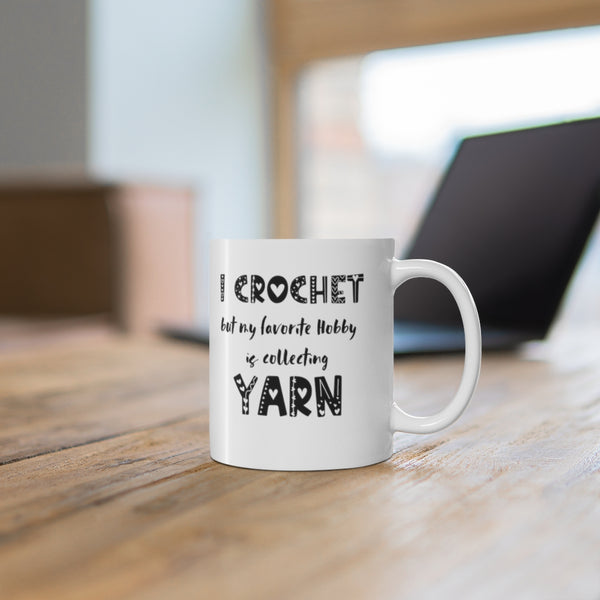 Perfect Gift for Crochet Lover. Cute Ceramic Mug.
