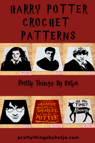 Harry Potter Crochet Pattern - Crochet Celebrity Daniel Radcliffe a Graph Pattern with Written Instructions for a Tapestry Crochet Blanket and Pillow Pattern; PDF Digital Files. Click to learn more!