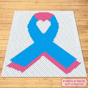 C2C Baby Loss Awareness Ribbon FREE Pattern